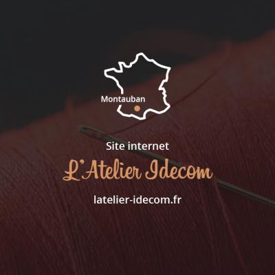 Site internet pour l'Atelier Idécom - Impression publicitaire en Tarn-et-Garonne
